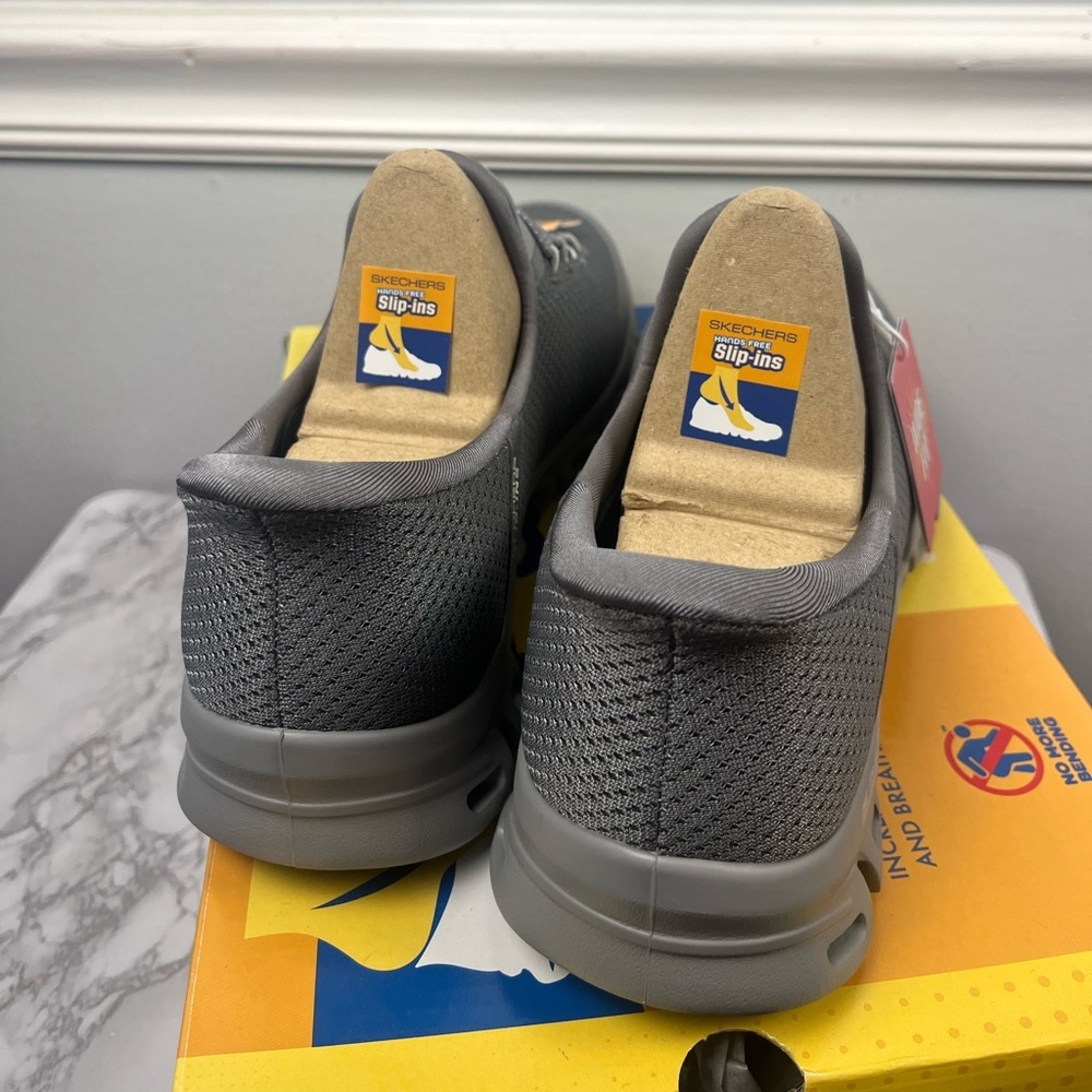 Skechers Slip-Ins: Glide-Step - Vibey in charcoal size 10 wide - Picture 6 of 8